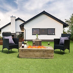 prostokątny stolik–palenisko 48″x27″ 50 000 BTU z bocznym stolikiem