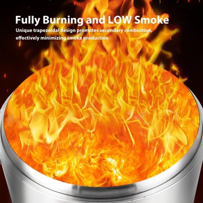 27″ bezdymne palenisko ogrodowe ze stali nierdzewnej, przenośne
