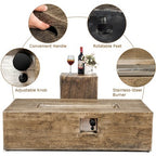 prostokątny stolik–palenisko 48″x27″ 50 000 BTU z bocznym stolikiem