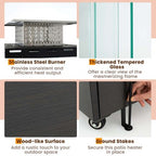 Zewnętrzny ogrzewacz tarasowy na propan 40 000 BTU z pokrowcem i kółkami